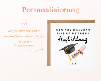 Personalisierte Karte Ausbildung – Personalisierung