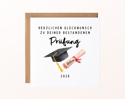 Personalisierte Karte Prüfung – Kartenmotiv