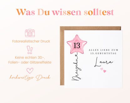 Personalisierte Geburtstagskarte mit Sternballon – 118__03_wissen