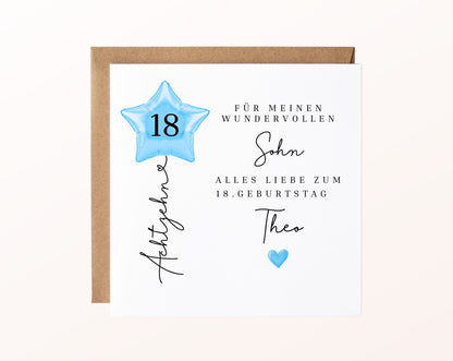 Personalisierte Geburtstagskarte mit Sternballon – 144__02_karte_pur_rose