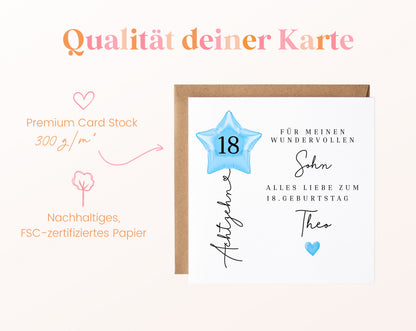 Personalisierte Geburtstagskarte mit Sternballon – 144__05B_qualitaet_300