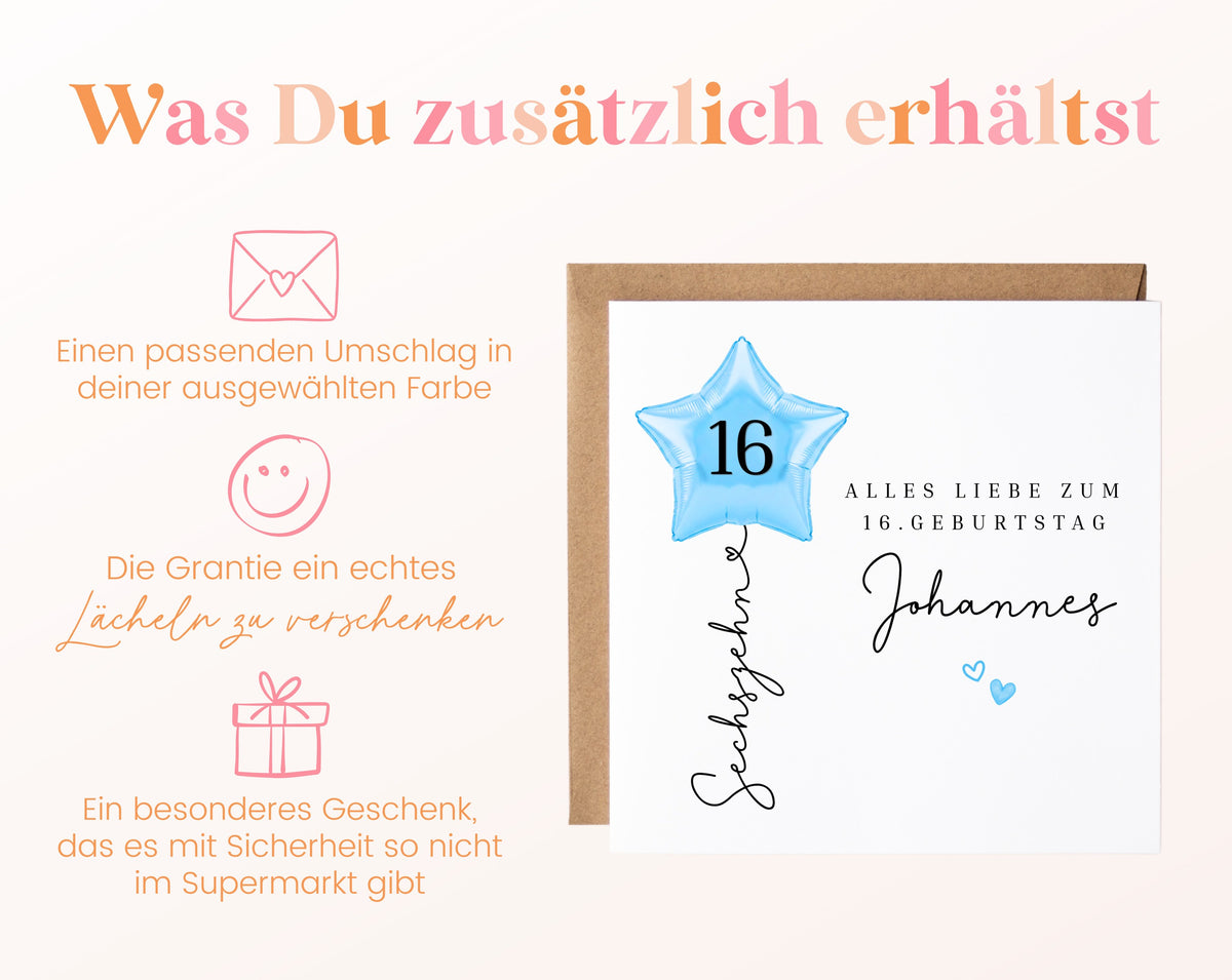 Personalisierte Geburtstagskarte mit Sternballon – 149__06_zusaetzlich