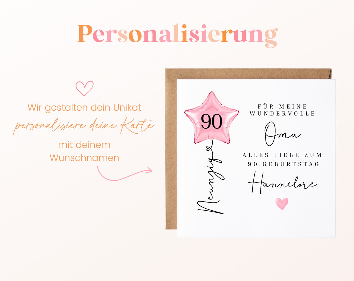 Personalisierte Geburtstagskarte mit Sternballon – 193__08_perso_ein_wunschname