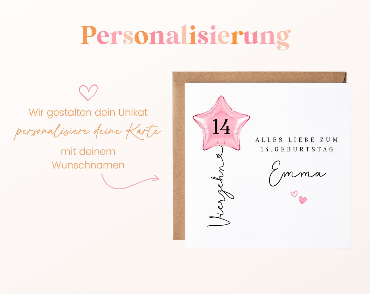 Personalisierte Geburtstagskarte mit Sternballon – 214__08_perso_ein_wunschname