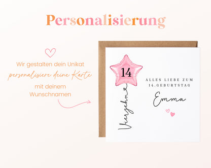 Personalisierte Geburtstagskarte mit Sternballon – 214__08_perso_ein_wunschname