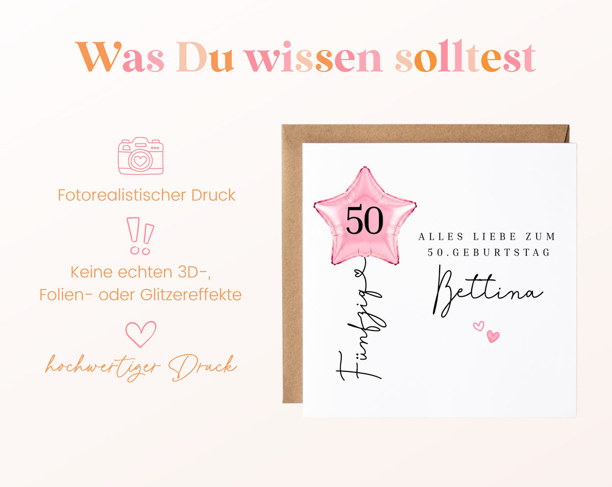 Personalisierte Geburtstagskarte mit Sternballon – 71__03_wissen