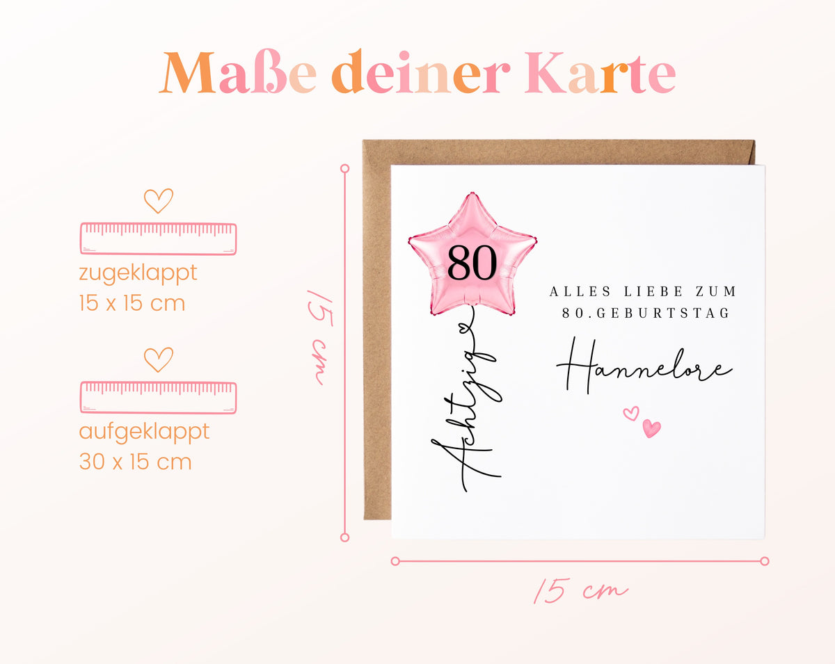 Personalisierte Geburtstagskarte mit Sternballon – 75__04_masse