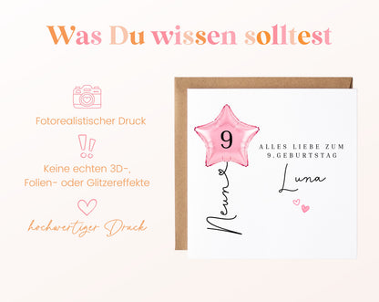 Personalisierte Geburtstagskarte mit Sternballon – 7__03_wissen