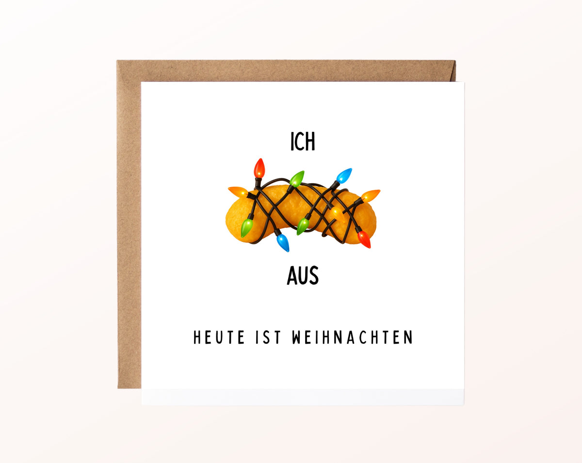 Weihnachtskarte – Ich flipp aus – Heute ist Weihnachten