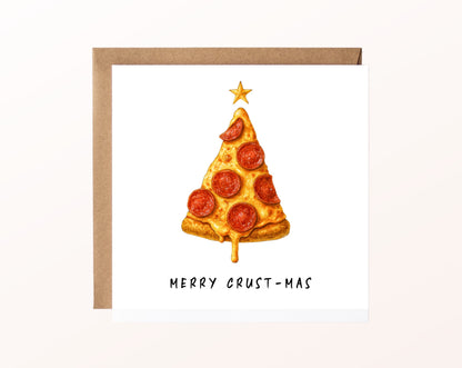Weihnachtskarte – Pizza – Merry Crust-mas