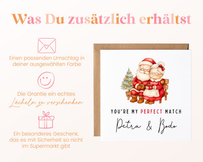 Weihnachtskarte Weihnachtsmann und Weihnachtsfrau – Zusätzliche Informationen