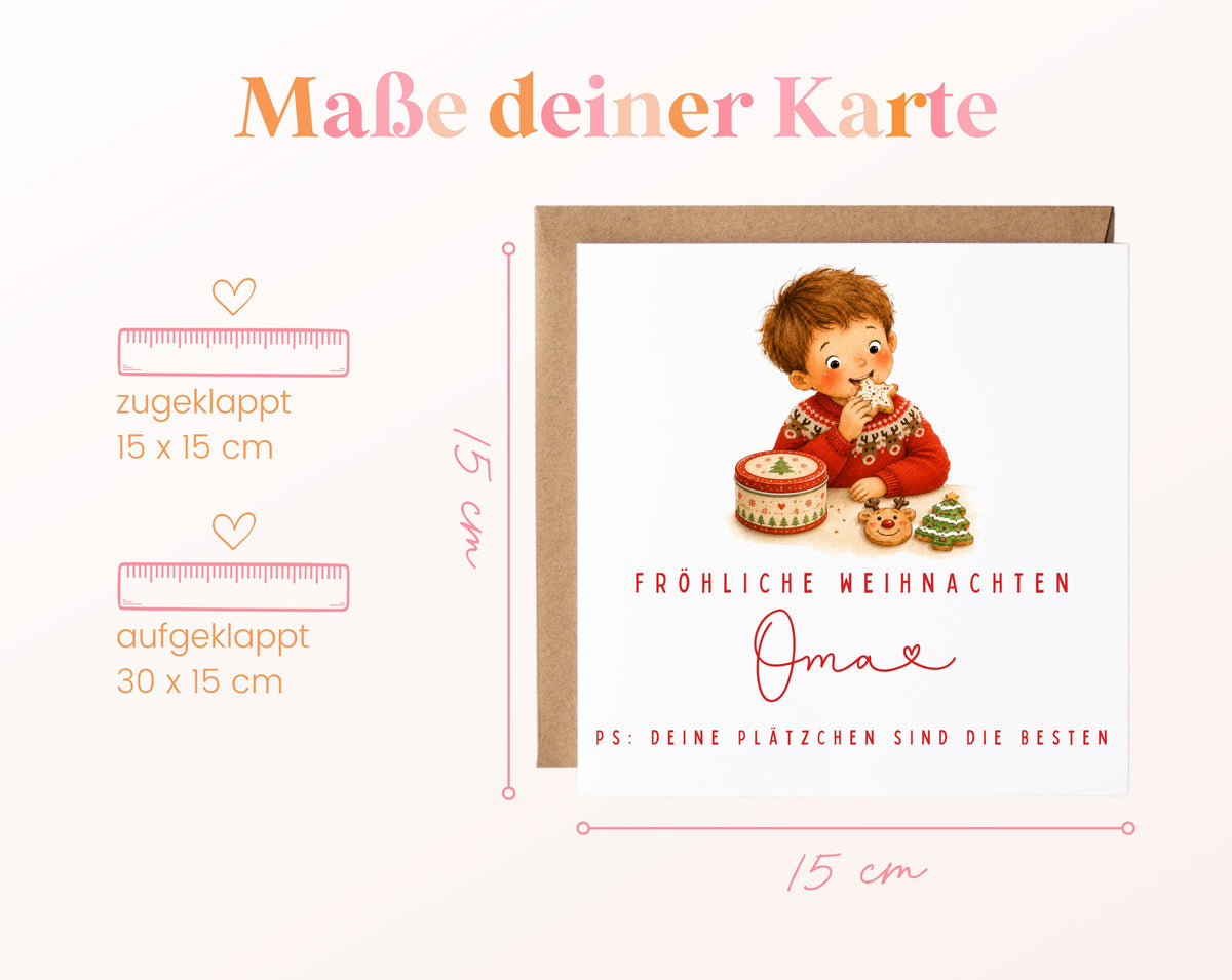 Personalisierbare Weihnachtskarte – Motiv 10