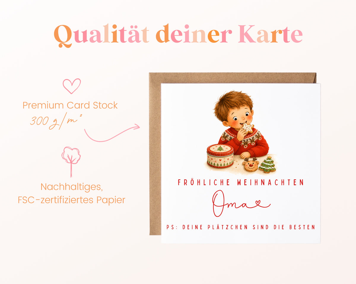Personalisierbare Weihnachtskarte – Motiv 10
