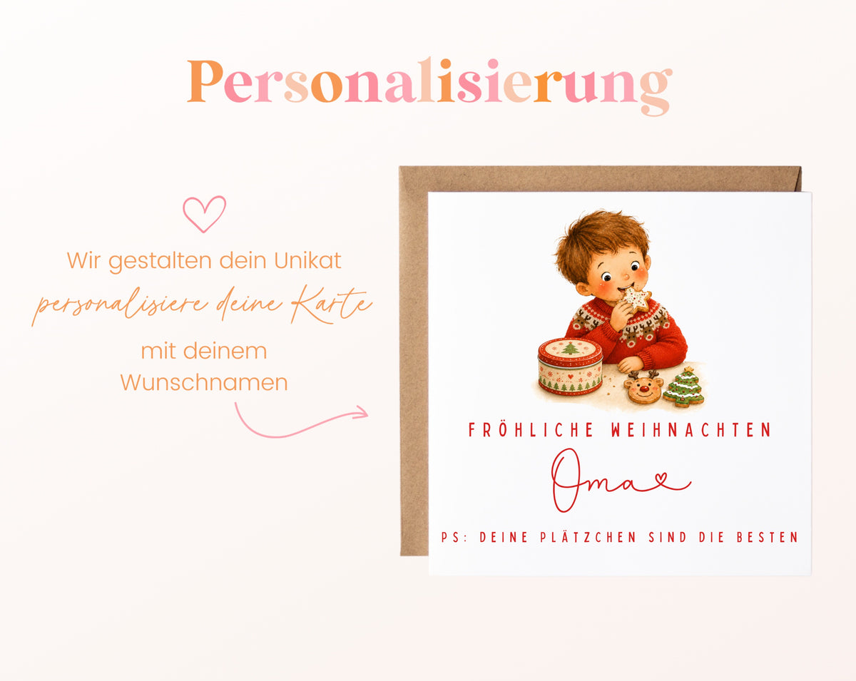 Personalisierbare Weihnachtskarte – Motiv 10