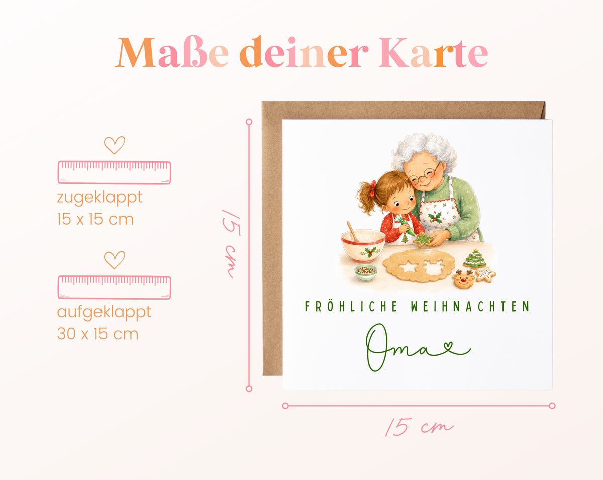 Personalisierbare Weihnachtskarte – Motiv 14