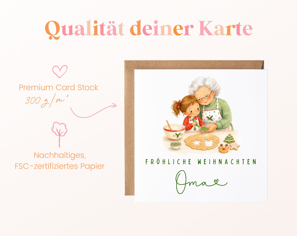 Personalisierbare Weihnachtskarte – Motiv 14