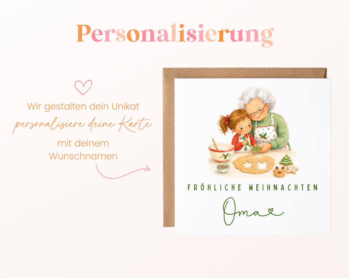Personalisierbare Weihnachtskarte – Motiv 14