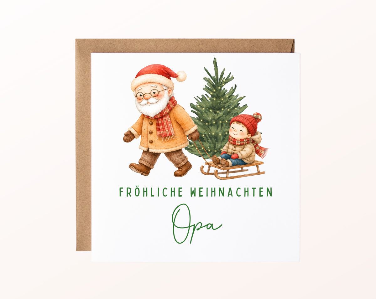 Personalisierbare Weihnachtskarte – Motiv 16