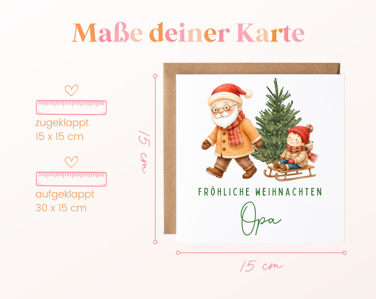 Personalisierbare Weihnachtskarte – Motiv 16