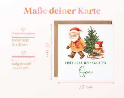 Personalisierbare Weihnachtskarte – Motiv 16