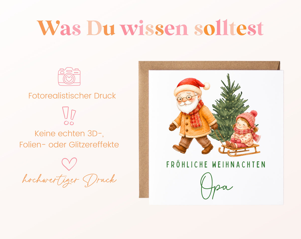 Personalisierbare Weihnachtskarte – Motiv 5