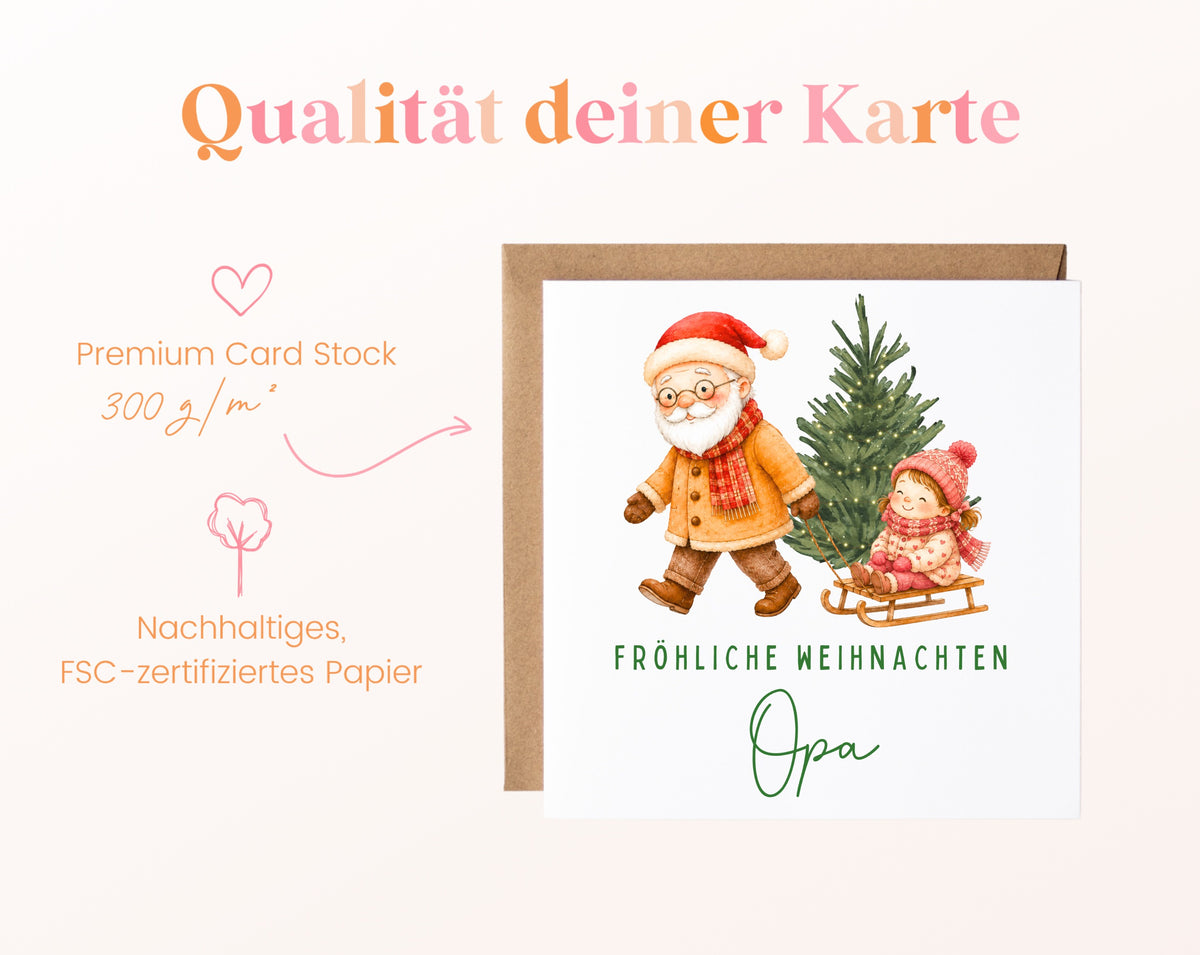 Personalisierbare Weihnachtskarte – Motiv 5