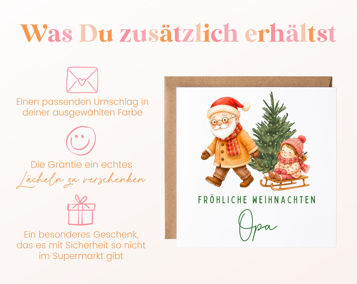 Personalisierbare Weihnachtskarte – Motiv 5