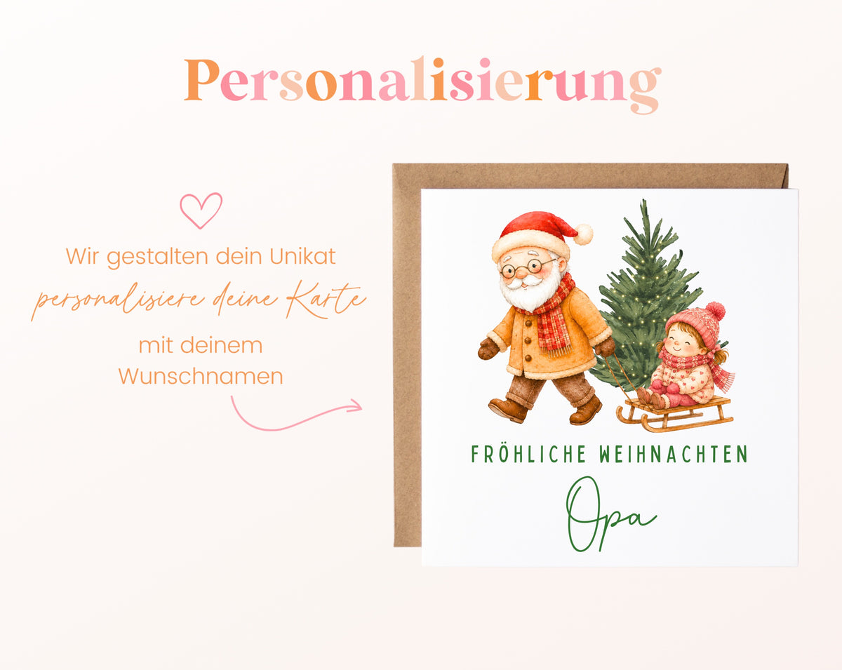 Personalisierbare Weihnachtskarte – Motiv 5