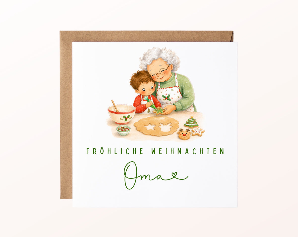 Personalisierbare Weihnachtskarte – Motiv 7