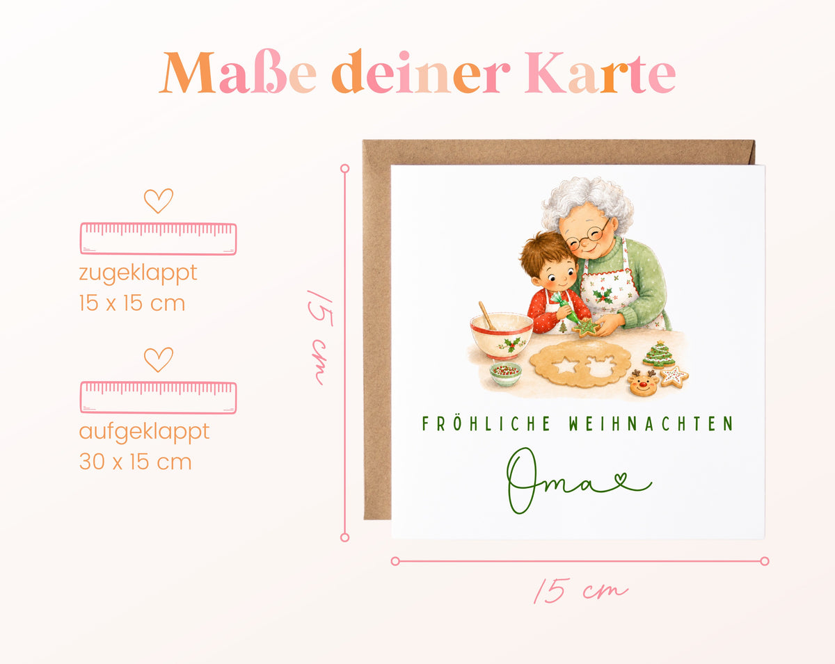 Personalisierbare Weihnachtskarte – Motiv 7