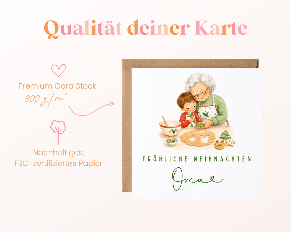 Personalisierbare Weihnachtskarte – Motiv 7