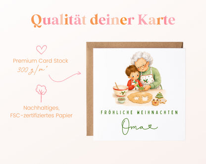 Personalisierbare Weihnachtskarte – Motiv 7