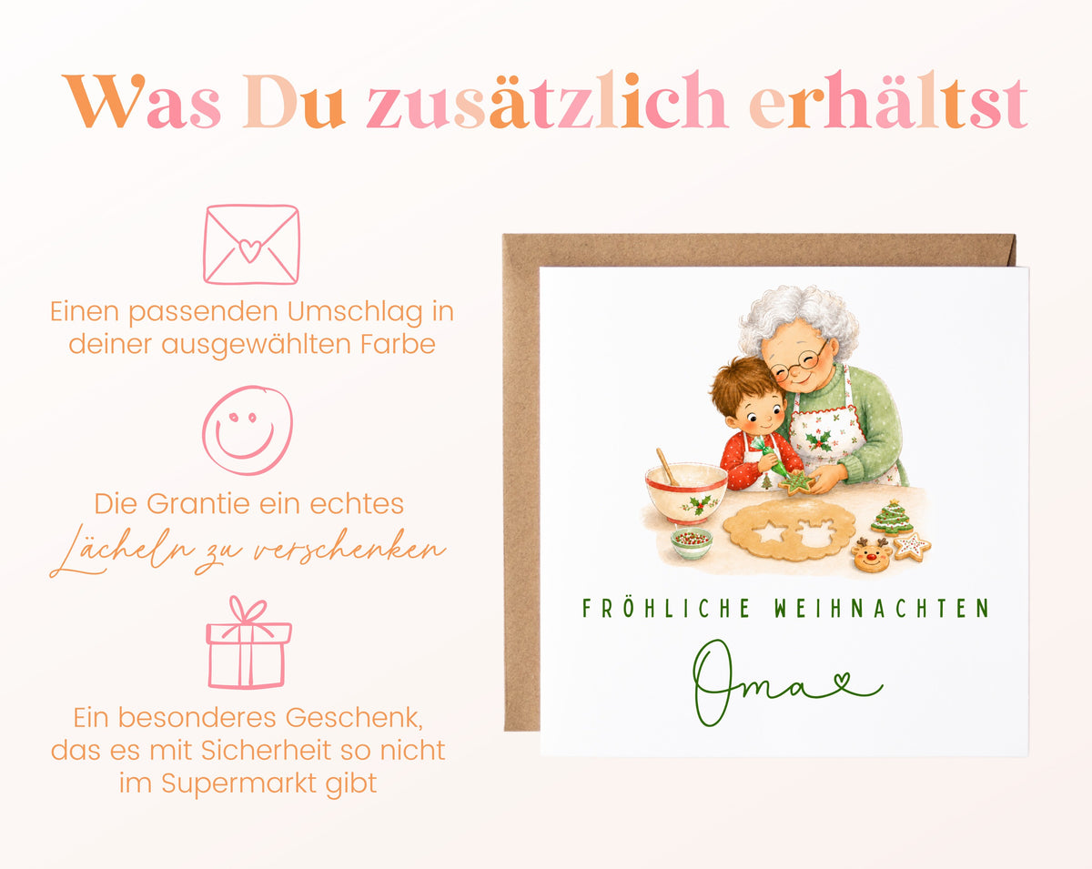 Personalisierbare Weihnachtskarte – Motiv 7