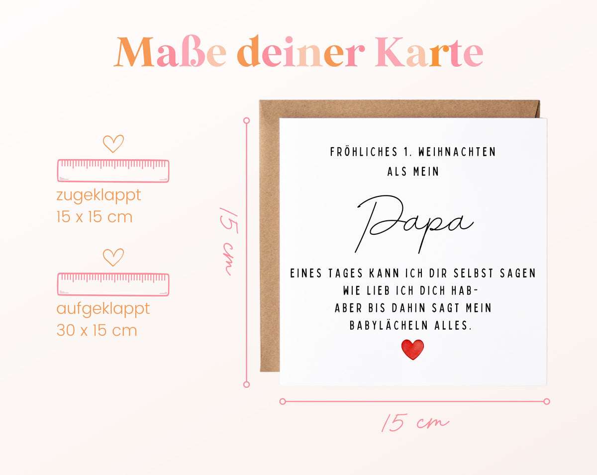 Weihnachtskarte – Erstes Weihnachten als Papa – 04_masse