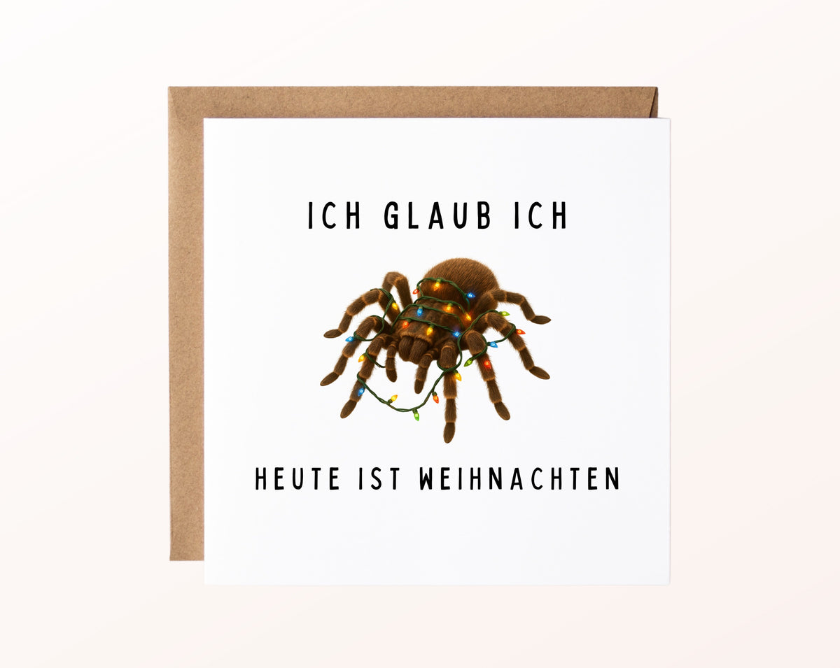 Weihnachtskarte – Ich glaub ich spinne – Heute ist Weihnachten – 02_karte_pur_rose