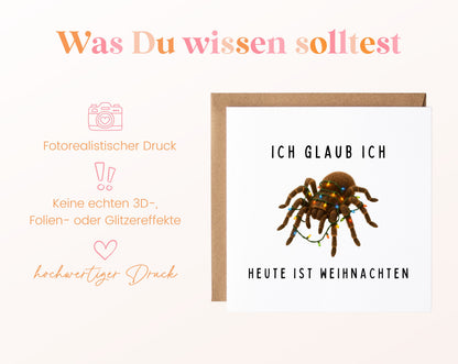 Weihnachtskarte – Ich glaub ich spinne – Heute ist Weihnachten – 03_wissen