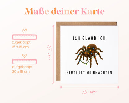 Weihnachtskarte – Ich glaub ich spinne – Heute ist Weihnachten – 04_masse