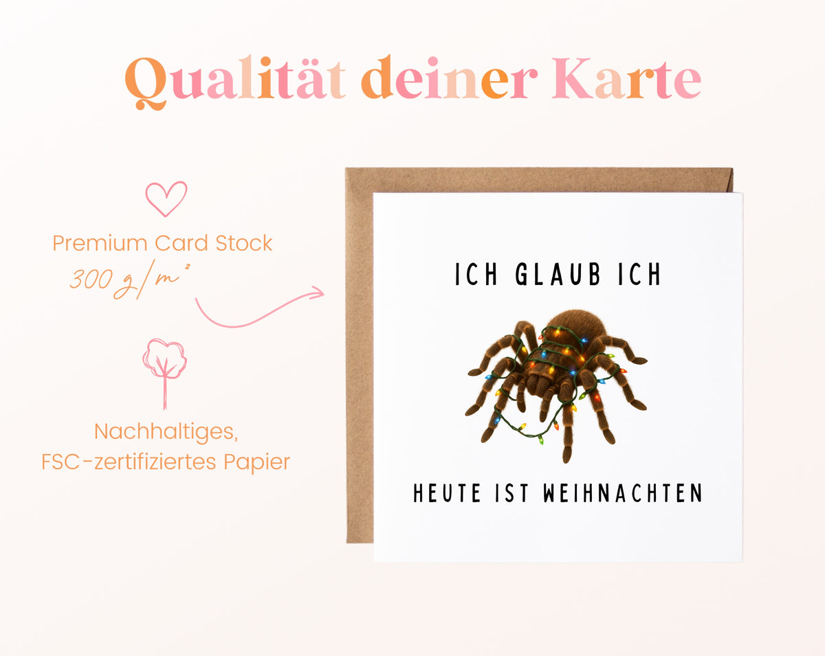 Weihnachtskarte – Ich glaub ich spinne – Heute ist Weihnachten – 05B_qualitaet_300