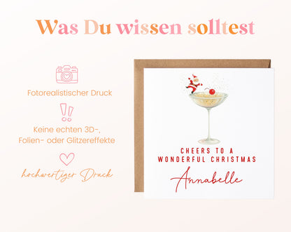 Weihnachtskarte – Santa im Cocktailglas – 03_wissen