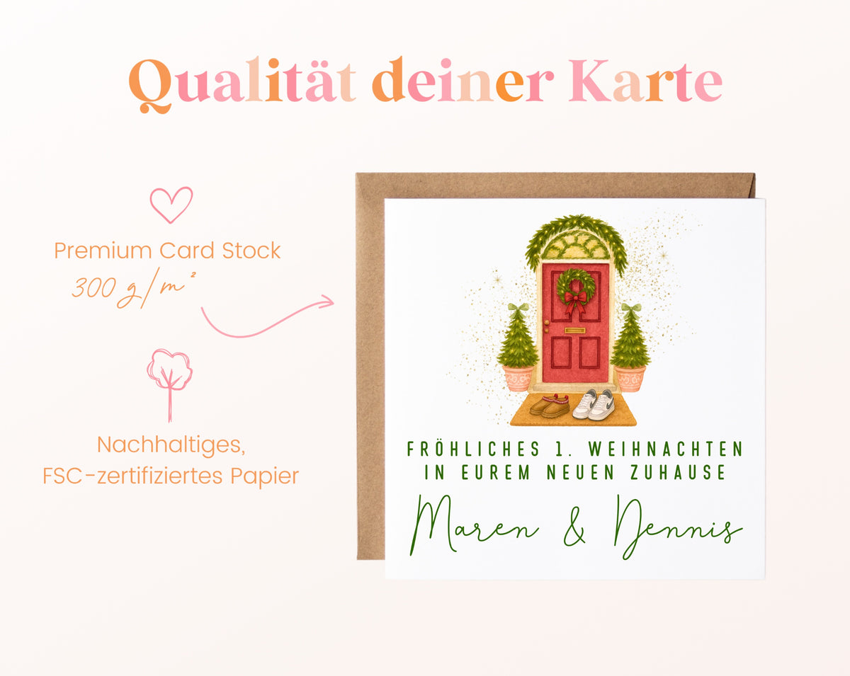 Weihnachtskarte – Erstes Weihnachten im neuen Zuhause – 05B_qualitaet_300