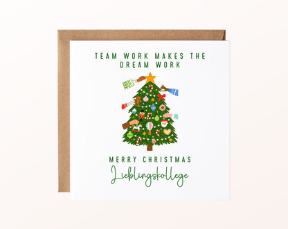 Weihnachtskarte – Teamwork – Lieblingskollege – 02_karte_pur_rose