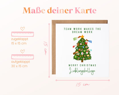 Weihnachtskarte – Teamwork – Lieblingskollege – 04_masse
