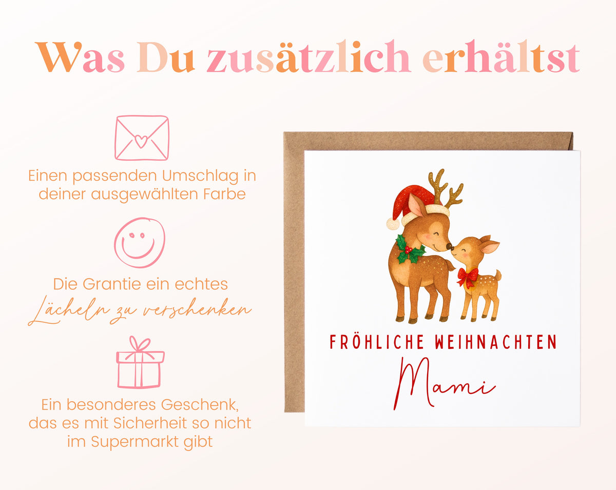 Weihnachtskarte – Weihnachten für Mami – Rehe – 06_zusaetzlich