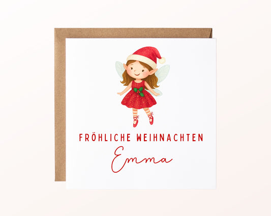 Weihnachtskarte – Weihnachtsfee – 02_karte_pur_rose