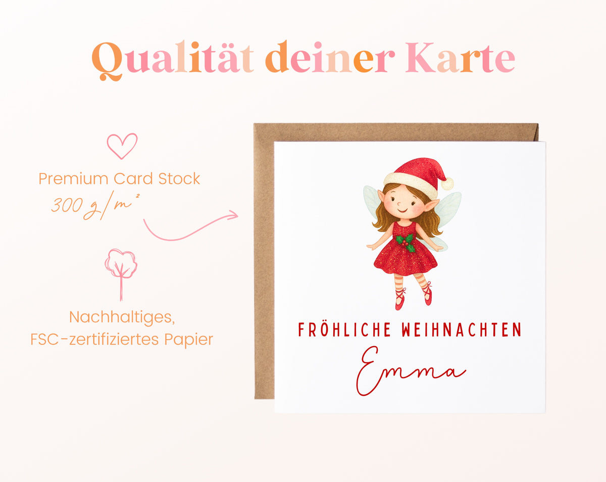 Weihnachtskarte – Weihnachtsfee – 05B_qualitaet_300