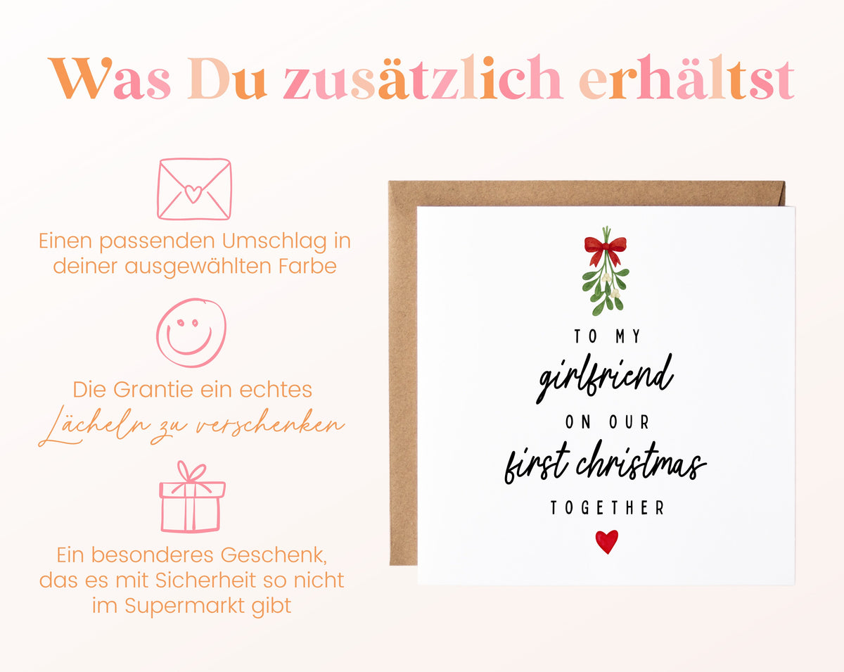 Weihnachtskarte – First Christmas – Girlfriend – 06 zusaetzlich